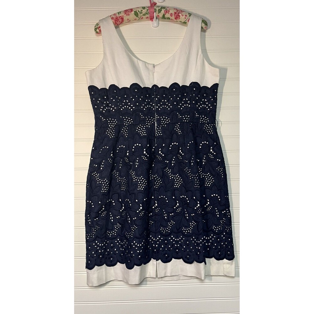 ANTONIO MELANI Navy and White Mini Dress - Picture 2 of 6